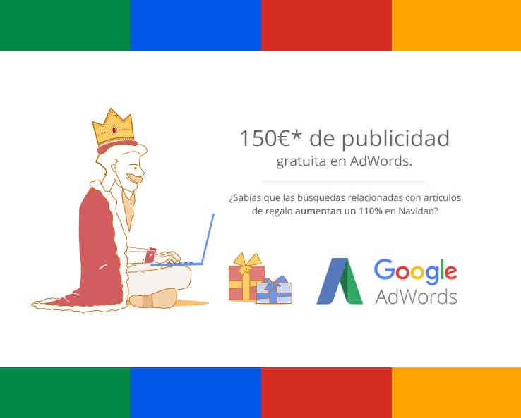 Cupón Navidad de 150€ Google AdWords